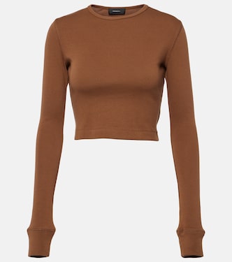 x Hailey Bieber jersey crop top | Wardrobe.NYC