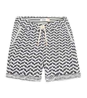 Intarsia cotton-blend knitted shorts | Scotch & Soda Kids
