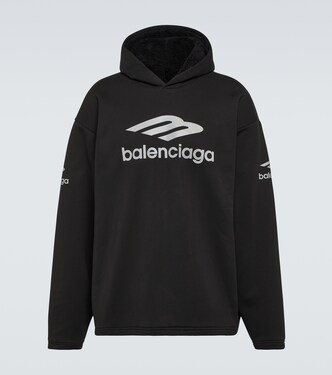 3B Sports Icon cotton fleece hoodie | Balenciaga