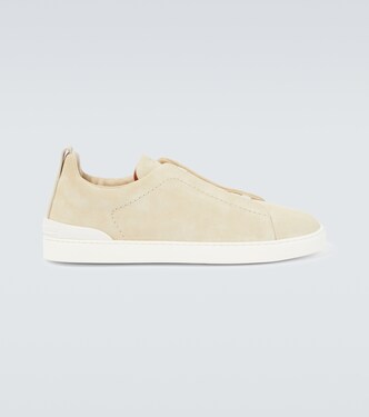 Triple Stitch suede sneakers | Zegna