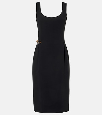 Safety Pin cady midi dress | Versace