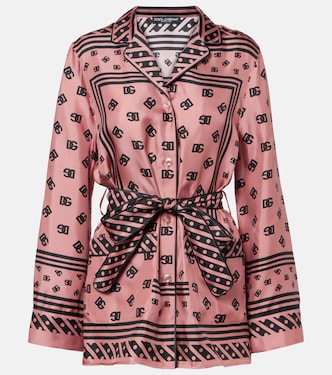 DG silk satin shirt | Dolce&Gabbana