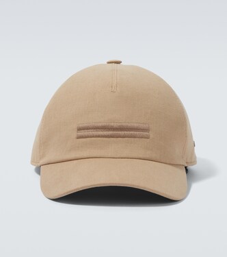 Embroidered linen baseball cap | Zegna