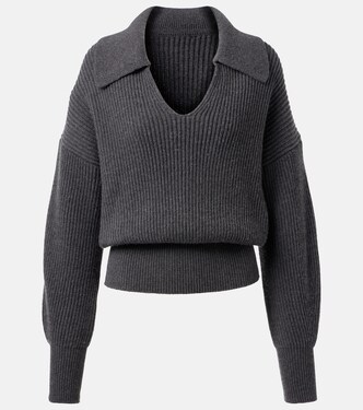 Ribbed-knit wool-blend polo sweater | Joseph