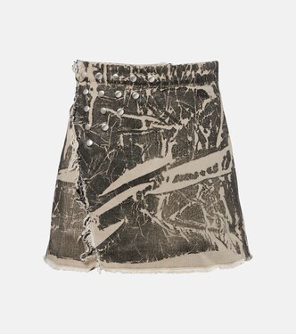 Sisysnap distressed denim miniskirt | Rick Owens