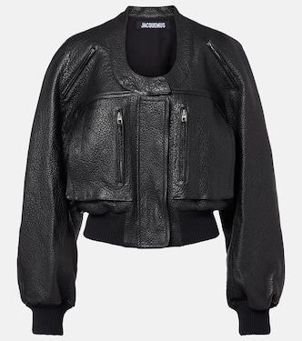 Cropped-Lederjacke | Jacquemus