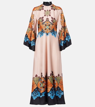Magnifico floral silk maxi dress | La DoubleJ