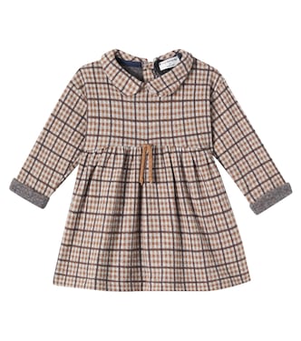 Baby Julia checked cotton-blend dress | 1 + in the Family