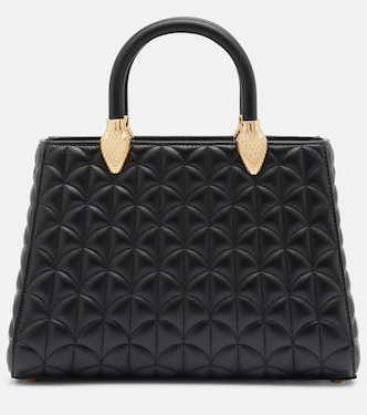 Serpentine Day Duo Medium leather top-handle bag | Bvlgari