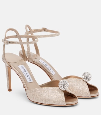 Sandalen Sacora 85 mit Glitter  | Jimmy Choo