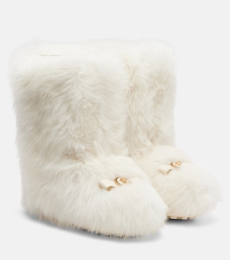 Shearling boots | Versace