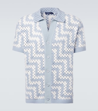 Cardigan Pinto aus Häkelstrick | Frescobol Carioca