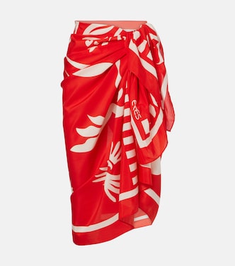 Mandara cotton and silk beach cover-up | Eres