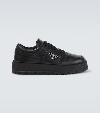 Leather sneakers | Prada