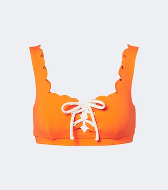 Top de bikini Palm Springs festoneado | Marysia