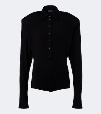 Polo en laine mélangée | Mugler