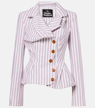 Chaqueta Drunken Tailored de algodón a rayas | Vivienne Westwood