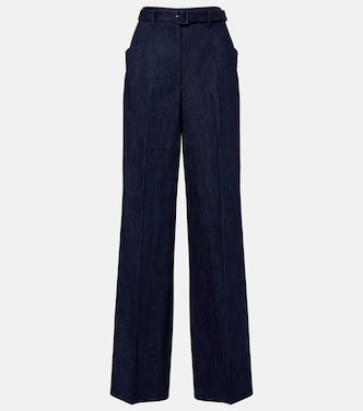 Norman belted denim wide-leg pants | Gabriela Hearst