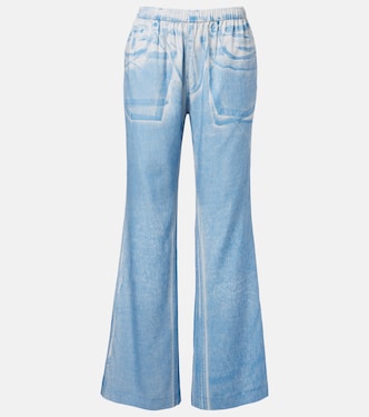 Printed wide-leg pants | Acne Studios