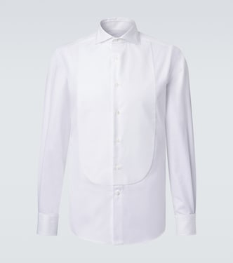 Cotton tuxedo shirt | Brunello Cucinelli