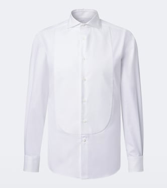 Cotton tuxedo shirt | Brunello Cucinelli