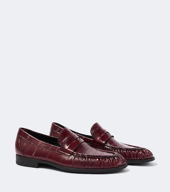 Eel leather penny loafers | Magnanni