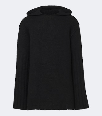 Hooded cashmere and silk sweater | Rick Owens