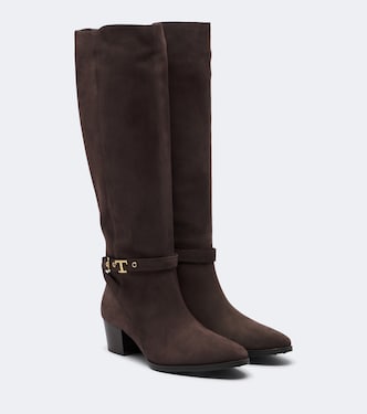 T Timeless suede knee-high boots | Tod's