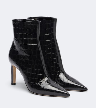 Bottines Frankie en cuir façon croco | Jimmy Choo