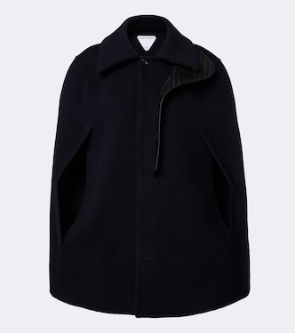 Intrecciato wool and cashmere cape | Bottega Veneta