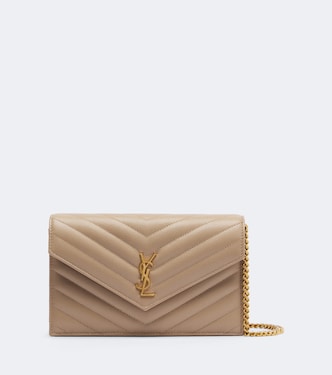 Portefeuille à chaîne Cassandre en cuir | Saint Laurent