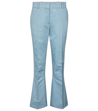 Pantalon évasé en coton et lin | Marni