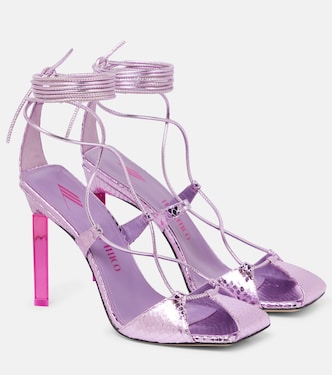 Sandalen Adele aus Metallic-Leder | The Attico