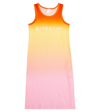Logo ombré cotton jersey dress | Givenchy Kids