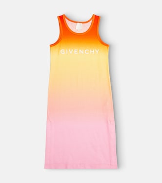 Logo ombré cotton jersey dress | Givenchy Kids