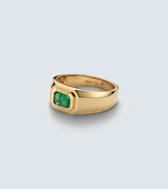 Champion 18kt gold ring with emerald | Shay Jewelry