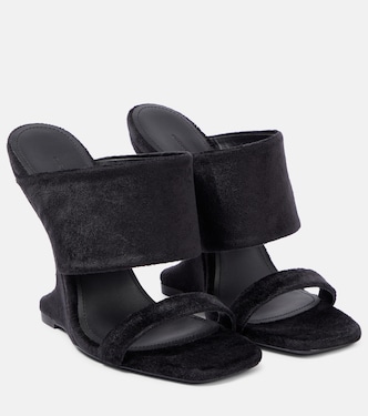 Cantilever suede mules | Rick Owens