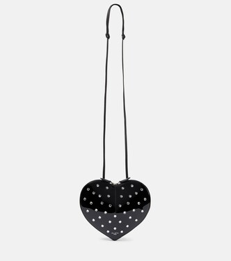 Le Cœur studded leather crossbody bag  | Alaïa