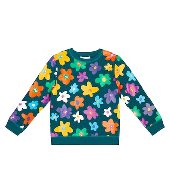 Floral cotton sweatshirt | Stella McCartney Kids
