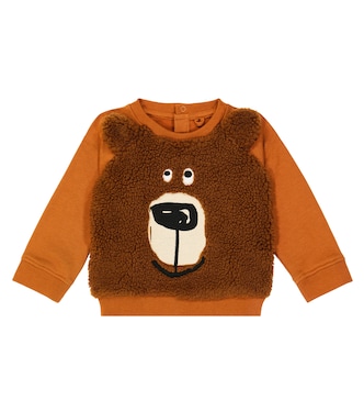 Baby teddy cotton jersey sweatshirt | Stella McCartney Kids