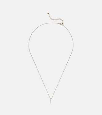 14kt gold La Barre necklace with diamonds | Mateo
