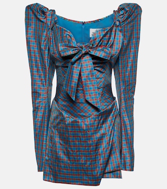 Bow-detail checked minidress | Vivienne Westwood
