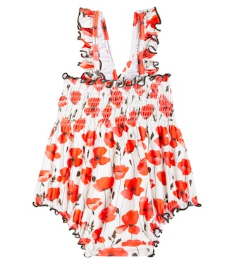 Baby Valencia floral smocked swimsuit | Suncracy