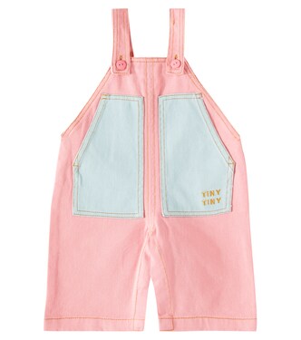 Baby colorblock cotton overall | Tinycottons