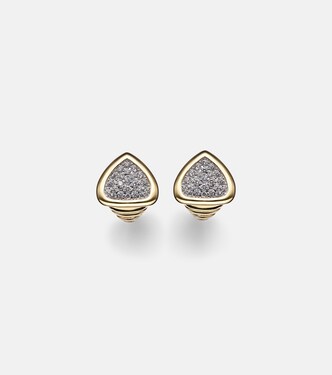Trisola 18kt gold earrings with diamonds | Marina B