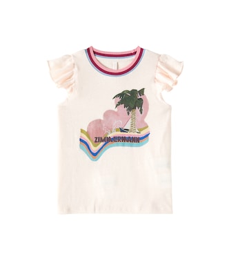 Everley linen and cotton T-shirt | Zimmermann Kids