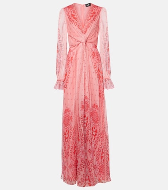 Printed silk gown | Etro