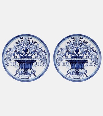 Blu Mediterraneo set of 2 dinner plates | Dolce&Gabbana Casa
