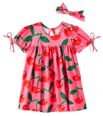Baby printed cotton dress and headband set | Fábula