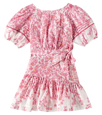 Chantal cotton-blend lamé dress | Poupette St Barth Kids